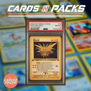 Carte Pokemon Elector 15/62 HOLO Set Fossile Edition 1 PSA 8 NM-Mint 🇫🇷🔥 - Picture 1 of 2