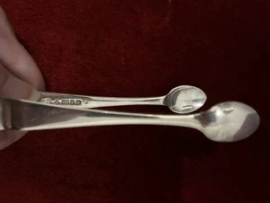 SALE! Antique Spurrier & Co Silver Plated Sugar Thong End of 19th C. Birmingham - Picture 1 of 7