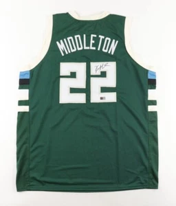 Khris Middleton Signed Milwaukee Buck Jersey (Tristar) 2021 NBA Champion / Guard - Picture 1 of 5