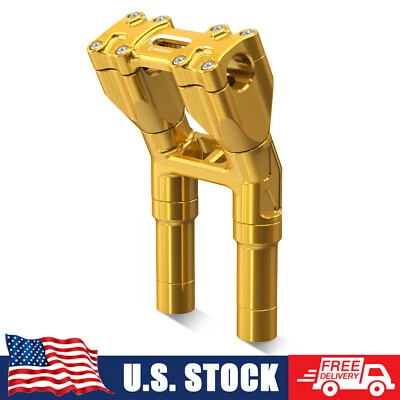 Elevadores de manillar CNC abrazadera de elevadores modulares para Harley Dyna Low Rider FXLR 93-94 Foto 1 de 4