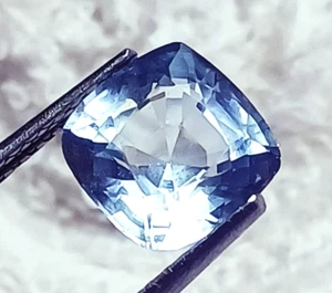 Untreated Unheated 3.45 Ct Natural Aquamarine Loose Gemstone Certified - Picture 1 of 6