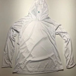 Willit White Hooded Shirt Long Sleeve Active UPF 50+ Sun Protection NWT Size L - Picture 1 of 14