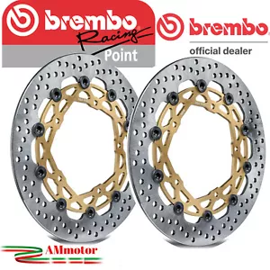 Discs brake Brembo Supersport Aprilia 1000 1998 1999 Pair Rotors Racing Front - Picture 1 of 4