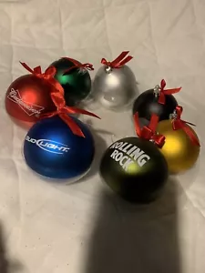 7er Set Anheuser Busch verschiedene runde Weihnachtsschmuck - Neu in OVP - Bild 1 von 3