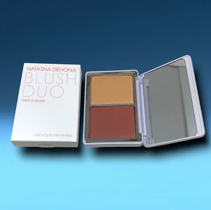 NEW Natasha Denona Powder Blush Highlight Duo Tou Tou Matte Nude Full Sz Boxed - Picture 1 of 4
