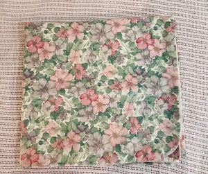 Vintage Martex King Duvet Cover Pink Green Purple Floral & Stripes Reversible - Picture 1 of 13
