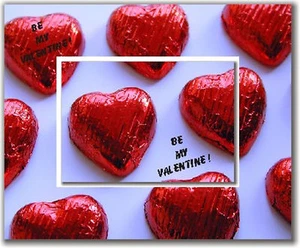 Valentines Day Magnetic Photo Frames Great Gift Idea - Red Chocolate Hearts - Picture 1 of 3