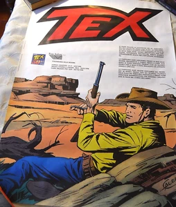 Tex 50 Jahre, 1998 Ausstellungsposter für die Ausstellung Trento, Carpi, Turin, 100x70 - Bild 1 von 4
