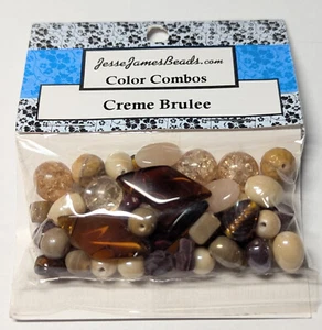Glass Bead Variety includes NIP Gray Black Brown Tan Crafts Jewelry Decoration - Picture 1 of 3