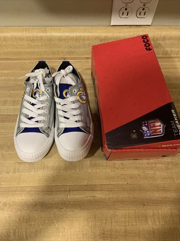 NFL Women's Size 8 Glitter Low Top Canvas Shoes Cover