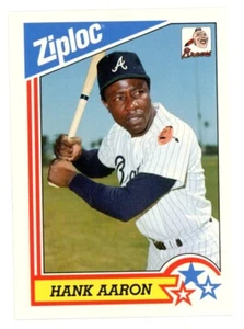 Hank Aaron 1992 Ziploc #11 BASEBALL S290 VINTAGE NEW COLLECTION - Picture 1 of 2
