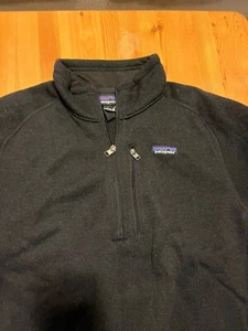 Suéter PATAGONIA 1/4-Zip Polar Mejor Para Hombre Talla Grande Negro Nuevo con Etiquetas $139 Minorista - Imagen 1 de 11