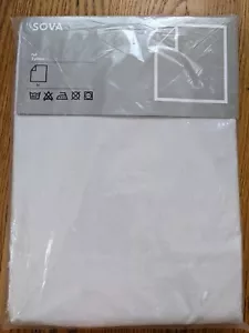 IKEA Sova flaches Laken grau fertig Größe 79 x 102" 100 % Baumwolle - Bild 1 von 2