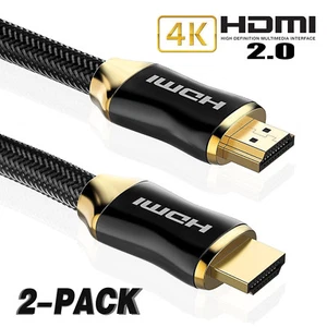 2x3FT HDMI 2.0 (4K@60Hz) Listo - Cable trenzado 28AWG - Ethernet de alta velocidad 18Gbps - Imagen 1 de 11