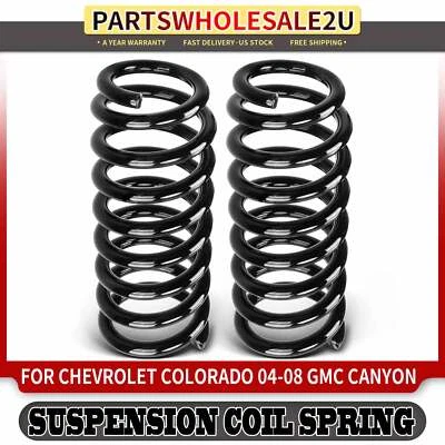 Muelles helicoidales delanteros diestros y diestros 2 piezas para Chevrolet Colorado GMC Canyon 2004-2008 tracción trasera Foto 1 de 4