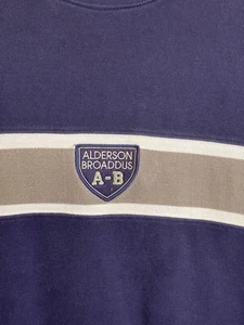 Vintage Anderson Broadus University Crewneck Sweatshirt Size Adult Large Blue - Picture 1 of 7