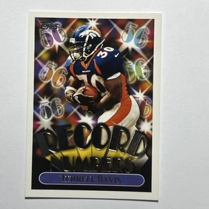 1999 Topps Record Numbers Silver Terrell Davis #RN2 Denver Broncos - Bild 1 von 2