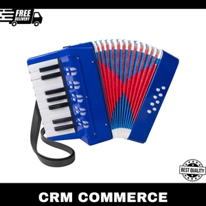 Accordion, 17 Keys Piano Accordion 8 Bass with Straps for Beginners Kids Student - Bild 1 von 8