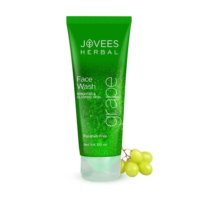 Jovees Herbal Grape Face Wash For Brighter Glowing and Reduces Uneven Skin 120ml - Image 1 of 4