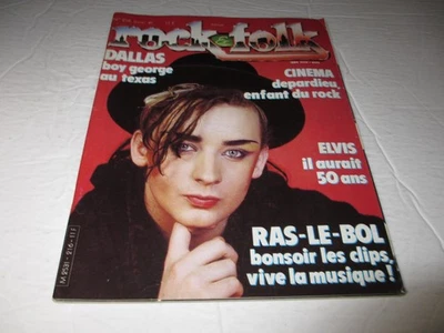 BOY GEORGE Culture Club Rock & Folk magazine February 1985 Chaka Khan - Image 1 of 4