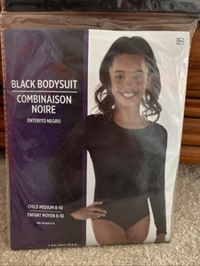 Girl’s Bodysuit Dance Leotard Suit Yourself Dress Up Costume Black SZ M 8-10 NWT - Picture 1 of 5