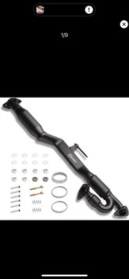 Черный задний каталитический конвертер с гибкой трубой подходит для 3,5 л 2007-2018 Nissan Altima, - Изображение 1 из 3