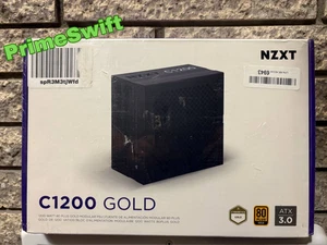 NZXT C1200 ATX 3.0 PSU 1200W Gold, PCIe 5.0, 12VHPWR, Silent Fan, Modular - Picture 1 of 5