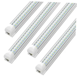 8FT 72W 9360LM Cool White High Output Linkable T8 Tube Fixtures, 8FT 4P 6000K - Picture 1 of 7