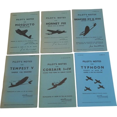 Vintage Air Ministry Pilot's Notes for Various Aircraft - Set of 6 - Image 1 of 4