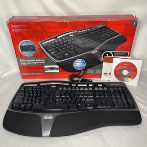Microsoft Natural Ergonomic 4000 USB Keyboard Model 1048 - Picture 1 of 18