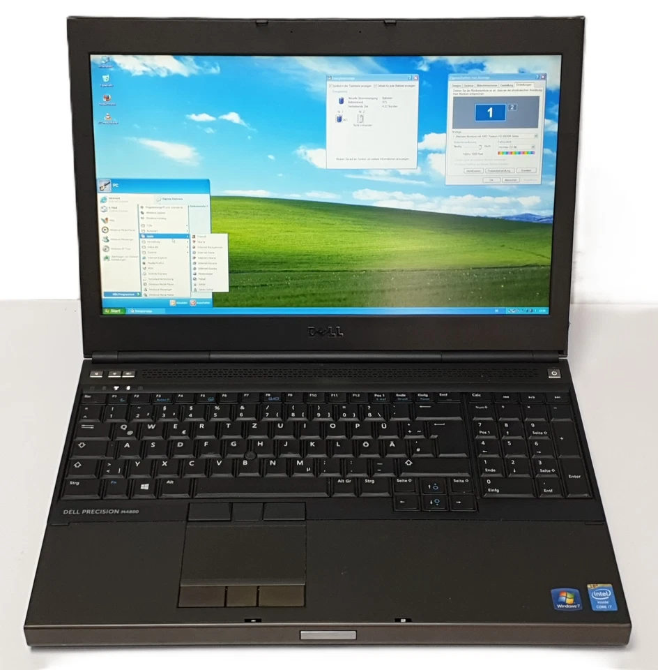 DELL PRECISION M4800 Windows XP +Windows7 Gamer i7 32GB 1TB Laptop AMD 2GB 15,6" - Bild 1 von 4
