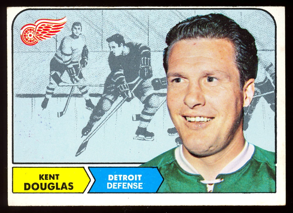 1968-69 TOPPS NHL HOCKEY #26 KENT DOUGLAS EX-NM DETROIT RED WINGS Card - Image 1 of 1