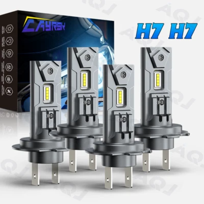 For Volkswagen Jetta 2005-2018 - 4X H7+H7 LED Headlight High/Low Bulbs Kit 6500K - Image 1 of 4