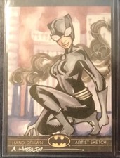 Batman: The Legend CATWOMAN sketch card by Anthony Wheeler