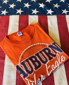 Camiseta retro vintage de los 90 de los tigres castaño rojizo XL Russell EE. UU. War Eagle - Imagen 1 de 8