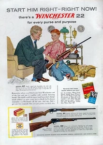 1949 Winchester Model 61 63 & 67 Rifle Original Print Ad - Picture 1 of 1