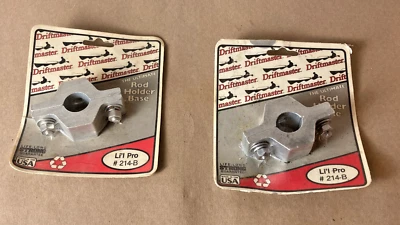 Lot of 2 Driftmaster 214-B Lil Pro Clamp Base Round For 7/8" Rail Made In USA - Image 1 of 4