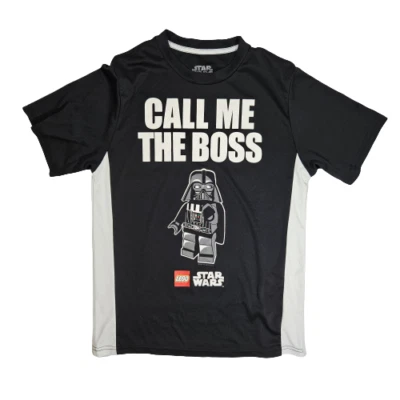 Camisa Star Wars Lego Darth Vader Call Me The Boss Niños Talla XL Blanco y Negro Foto 1 de 4