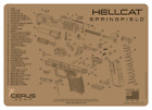 Springfield Hellcat Armorers Cleaning Mat Cerus Gear Premium  Made In Usa Fde