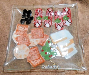 Duree Designs 99 Sushi Serving Textured Glass Plate - Picture 1 of 2