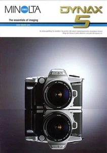 MINOLTA Prospekt Minolta DYNAX 5 Kamera Zubehör Broschüre Reklame (Y302 - Picture 1 of 1