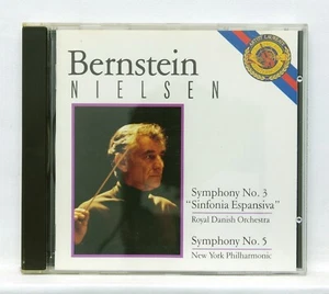 LEONARD BERNSTEIN - NIELSEN symphonies nos.3 & 5 CBS CD NM - Picture 1 of 2