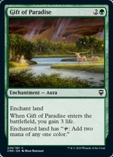 Magic the Gathering (mtg): CMR: Gift of Paradise - Foil
