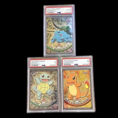 Pokémon Topps Chrome PSA 5, 6 and 7⭐️Charmander, Squirtle, Bulbasaur Sequential - Image 1 of 4