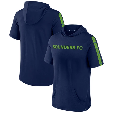Men's Fanatics Branded Blue Seattle Sounders FC Definitive Victory Short-Sleeved Cover