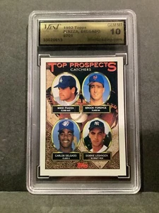1993 TOPPS MIKE PIAZZA  #701 ROOKIE MGS 10 GEM MT DODGERS HOF CARLOS DELGADO - Picture 1 of 2