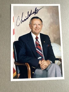 CHRISTOPHER KRAFT (†2019) US-Raumfahrtingenieur signed Foto 10x15 Autogramm - Picture 1 of 1