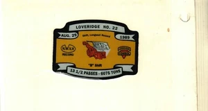 ADESIVO NICE LOVERIDGE CONSOL COAL CO. MINIERA DI CARBONE # 932 - Foto 1 di 1