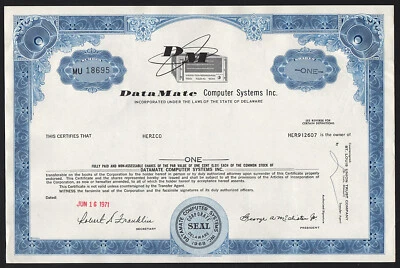 DataMate Computer Systems Inc. 1971 Foto 1 de 3