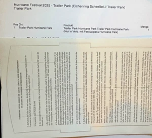 Hurricane Park Trailer Park Plakette 2025 (ehemals Grüner Wohnen) Wohnmobil WoMo - Bild 1 von 1